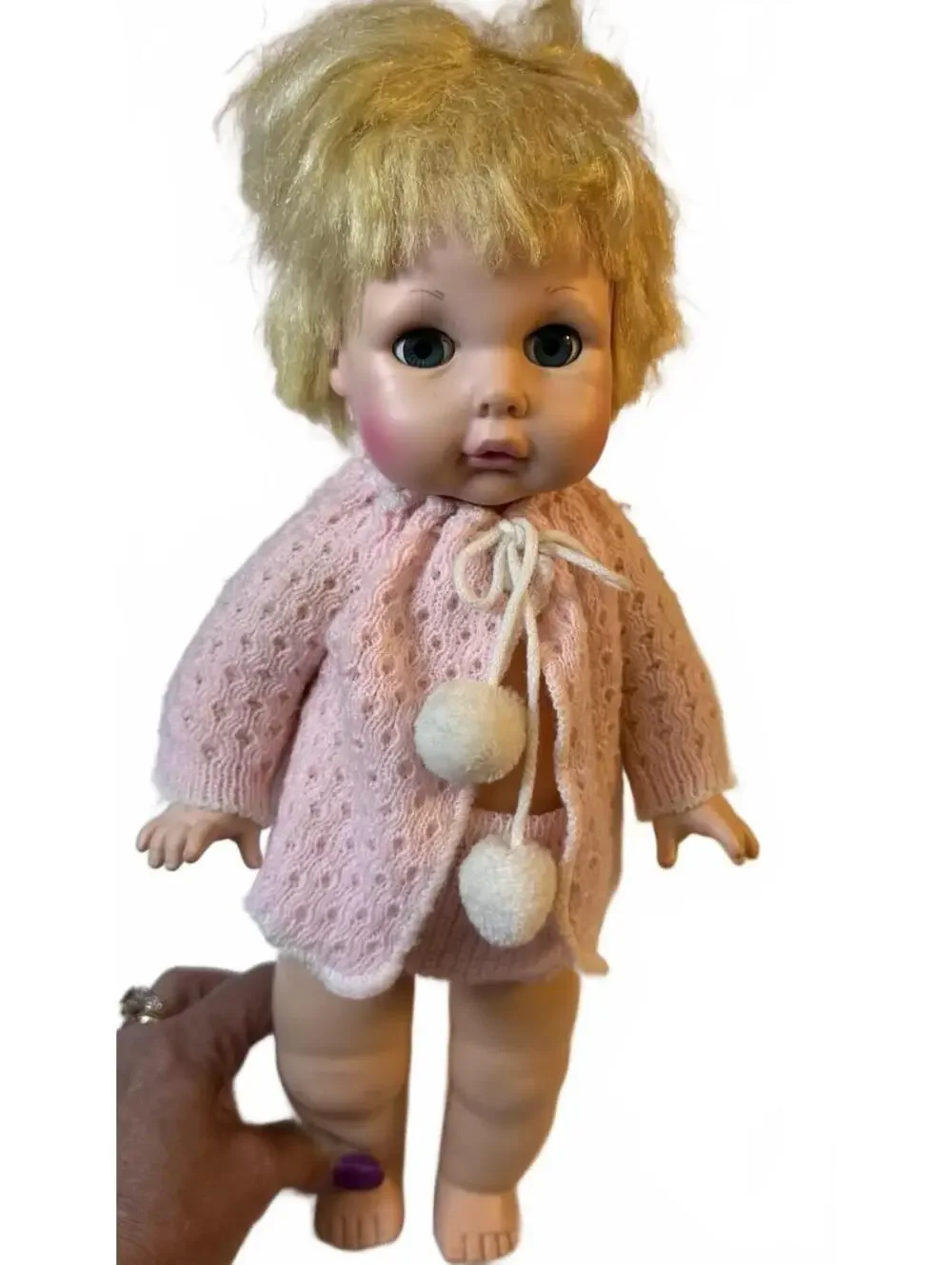 Vintage 1960’s Baby Doll All Vinyl 1960’s EEGEE Goldberger Manufactured Eye Open